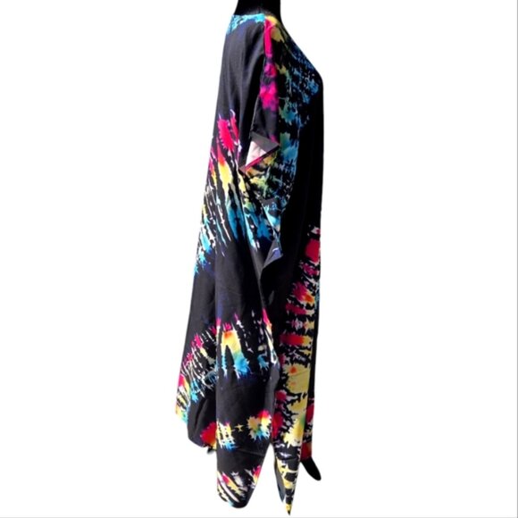 Kaftan Tie Dye Dress Maxi Cover Up Cool NEW ๐ LAST 1 ๐ - Picture 7 of 10